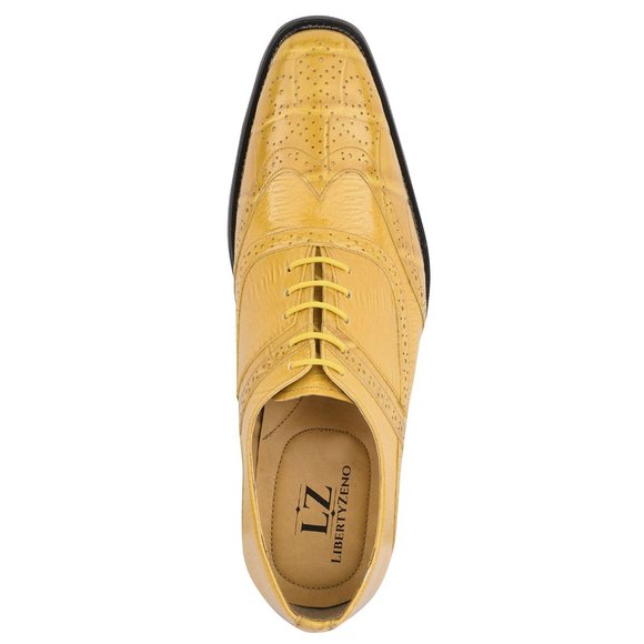 Dallas Mens Musturd Oxford Style Dress Shoes